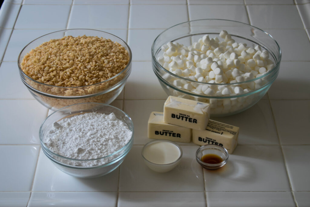 rowned Butter Rice Crispy Treats - Ingredients